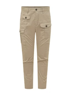 Cargo Pants with Pockets and Buttons