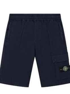 Cargo Shorts with Elastic Waist and Pockets