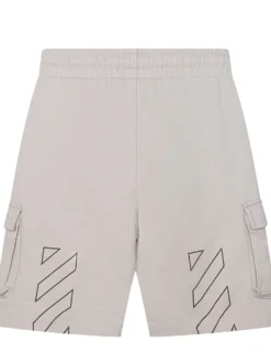 Cargo Sweatshorts with Arrow Print