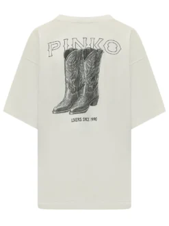Carmagnola T-shirt with Short Sleeves and Logo Print