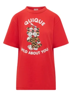 Cartoon T-shirt with Graphic Print