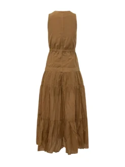 Casarsa V Neck Dress with Ruffles