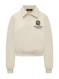 Chateau Polo Sweater with Front Embroidery