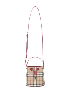 Checked Bucket Bag