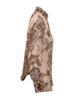 Chiffon Shirt with Floral Print