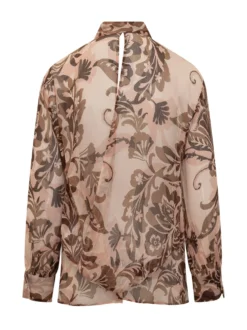 Chiffon Shirt with Floral Print