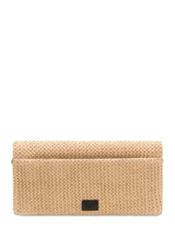Click Soft Bag with Flap and Woven Texture