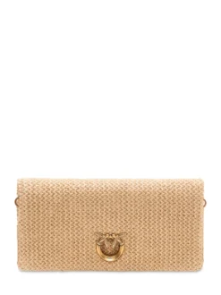 Click Soft Bag with Flap and Woven Texture