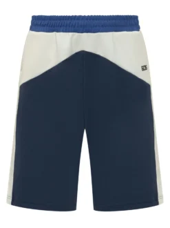 Color Block Shorts with Elastic Waist