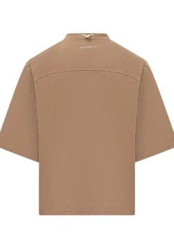 Cord Band T-shirt with Drawstring Neck