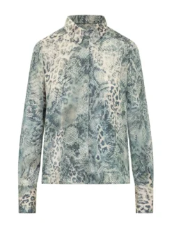 Cornelia Shirt with Reptile Print
