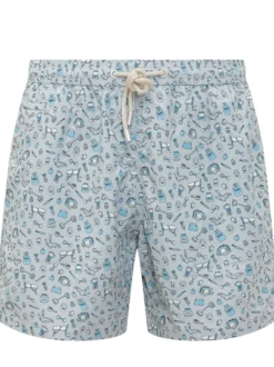 Costume da Bagno Uomo con Stampa Sportiva