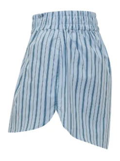 Cotton Striped Shorts with Elasticated Waist