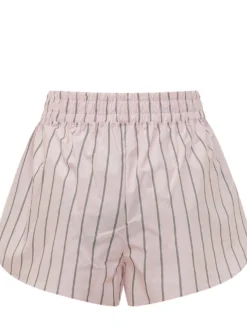 Cotton Striped Shorts with Elasticated Waist