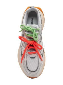 Crackle sneakers with contrast details