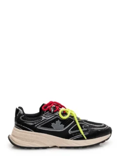 Crackle sneakers with contrast details