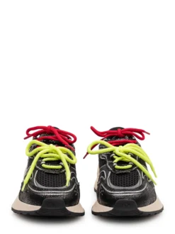 Crackle sneakers with contrast details