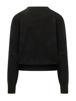 Crew Neck Sweater with Front Print