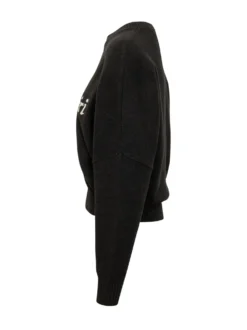 Crew Neck Sweater with Front Print