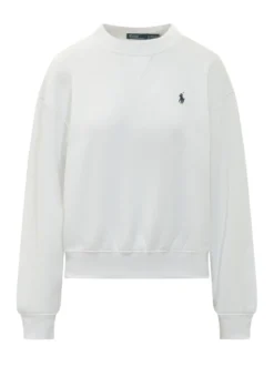 Crewneck Sweatshirt with Embroidery