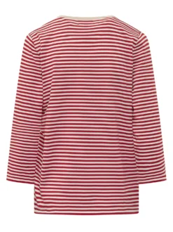 Crewneck Top with Stripes