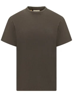 Crewneck T-shirt with Chest Print