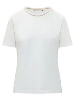 Crew Neck T-shirt with Trim