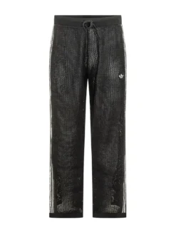 Crochet Pants with Side Stripes