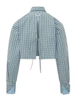Cropped Check Shirt