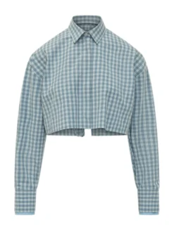 Cropped Check Shirt