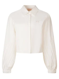 Cropped Shirt with Long Sleeves