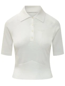 Cropped Short Sleeve Polo