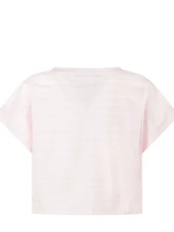 Cropped T-shirt with Front Knot