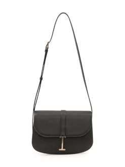 Crossbody Bag with Curved Flap