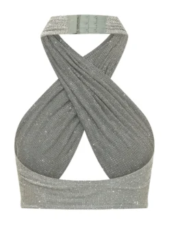 Cross Neck Draped Top