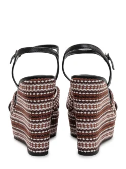 Cross Strap Wedge Sandals