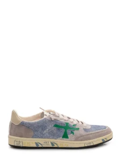 Denim and Suede Sneakers