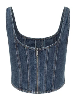 Denim Corset Top