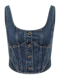 Denim Corset Top