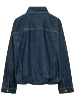Denim Jacket with Pockets and Buttons