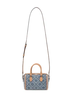 Denim Monogram Barrel Bag