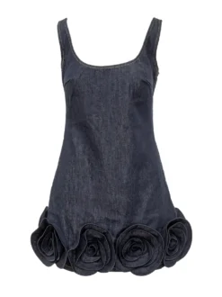 3D Flower Mini Dress