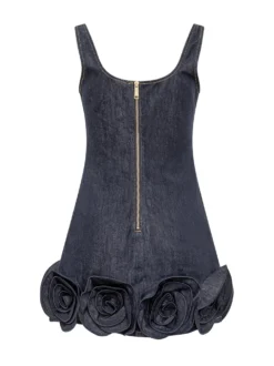 3D Flower Mini Dress