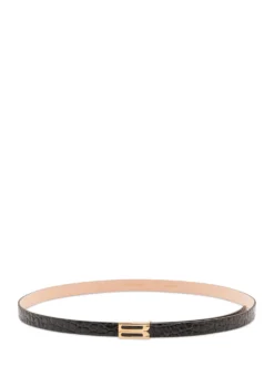 Dorian Frame Slim Crocodile Effect Belt