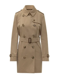 Double Breasted Belted Trench Coat