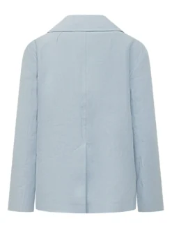 Double Breasted Jacket with Contrast Buttons