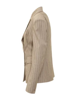 Double Breasted Pinstripe Blazer