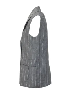 Double-Breasted Pinstripe Vest