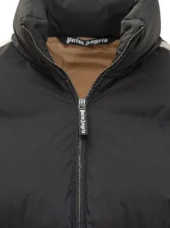 Down Jacket High Neck Zip with Logo