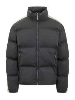 Down Jacket High Neck Zip with Logo